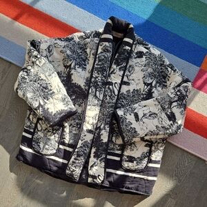 Elegant Black and White Women's Blazer